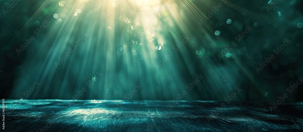 Poster background illuminated by gentle lighting with copy space image.