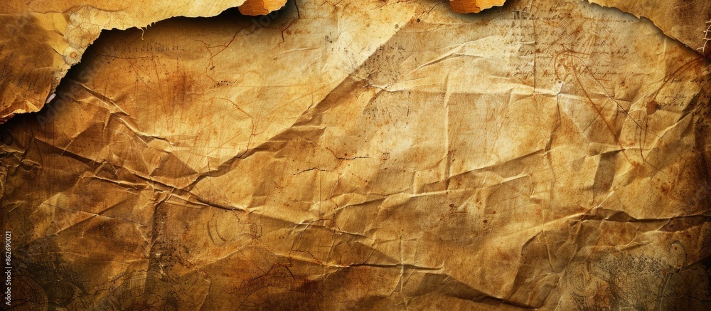 Poster old grunge background with burnt paper texture suitable for copy space image.