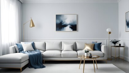 Photo interior modern design room 3d illustration