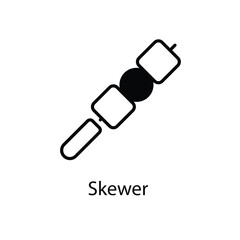 Skewer vector icon