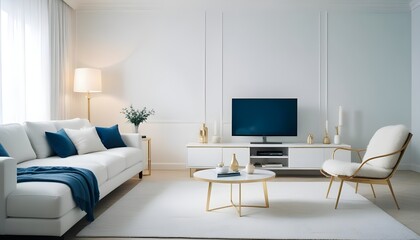 Photo interior modern design room 3d illustration