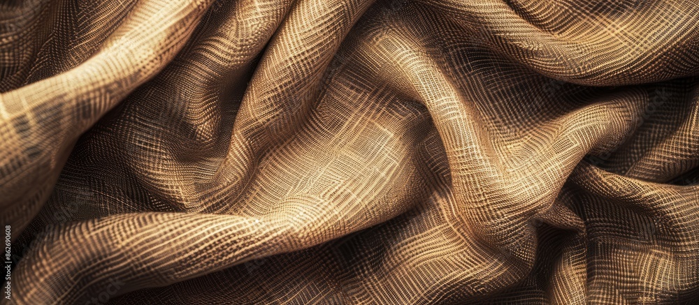 Fototapete Close-up view of an empty fabric texture background with copy space image.