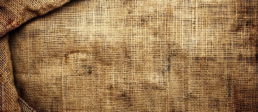 Poster brown canvas texture background with copy space image.