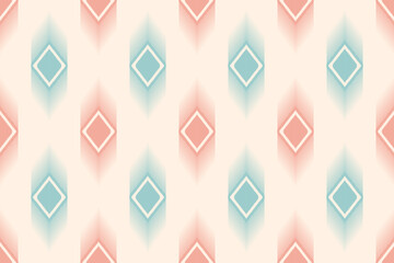 Ethnic ikat seamless pattern.beautiful pattern. folk embroidery,bohemian style,aztec geometric art ornament print.ethnic abstract art.Seamless fabric.design for fabric, carpet, wallpaper, clothing	