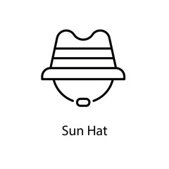 Sun Hat vector icon