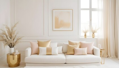 Photo interior modern design room 3d illustration