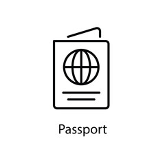 Passport vector icon