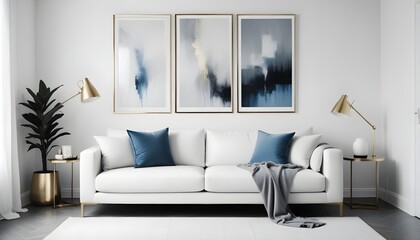 Photo interior modern design room 3d illustration