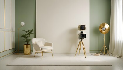 Photo interior modern design room 3d illustration