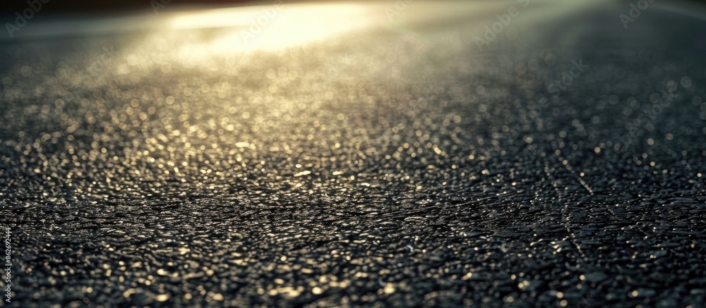 Poster The road surface features an asphalt background with open copy space for images.