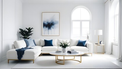Photo interior modern design room 3d illustration