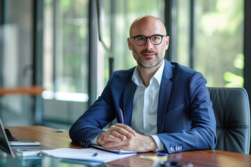 Fototapeta premium Confident HR manager in office