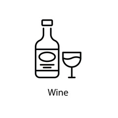 Wine vector icon