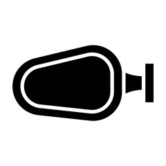Side Mirror glyph icon