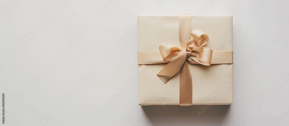 Aufkleber present box with elegant design, suitable for any occasion, set against a white background with copy