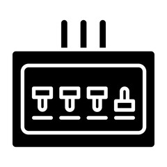 Fuse Box glyph icon