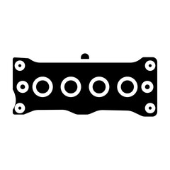 Valve Cover glyph icon