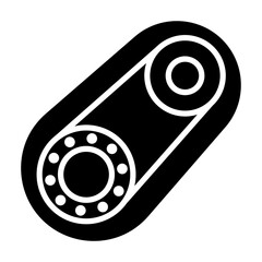 Serpentine Belt glyph icon