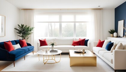 Photo interior modern design room 3d illustration