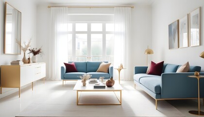 Photo interior modern design room 3d illustration