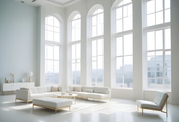 Fototapeta premium Photo interior modern design room 3d illustration