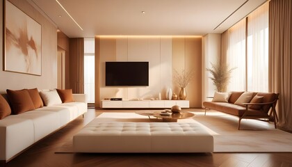 Photo interior modern design room 3d illustration