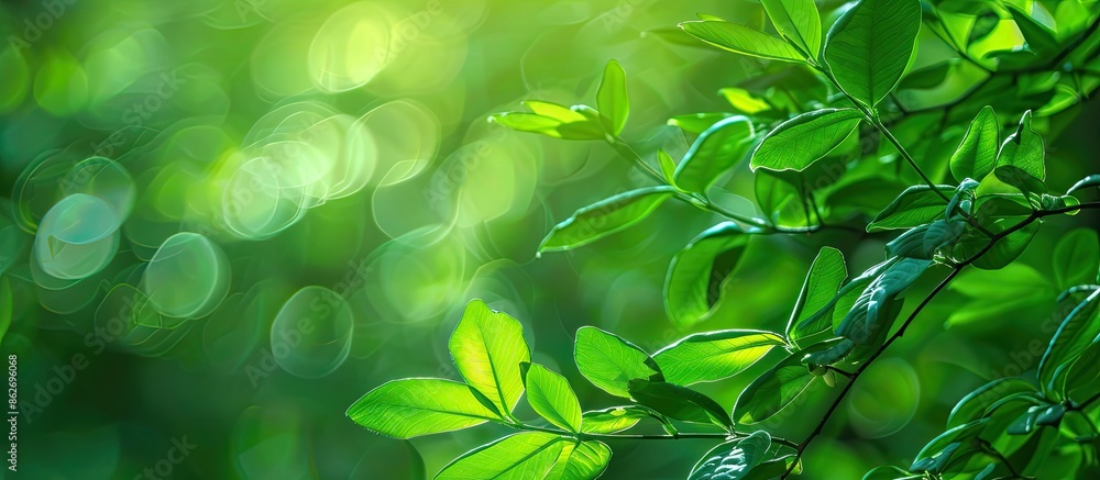 Poster nature-themed abstract background with copy space image.