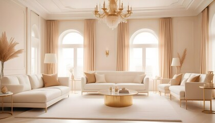 Photo interior modern design room 3d illustration