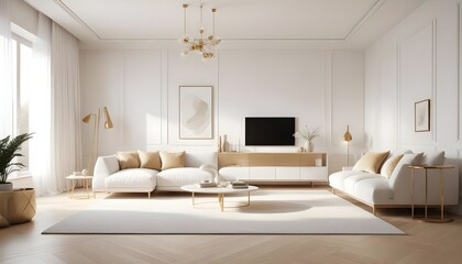 Photo interior modern design room 3d illustration