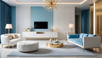 Photo interior modern design room 3d illustration