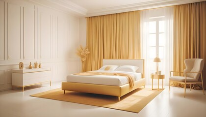 Fototapeta premium Photo interior modern design room 3d illustration