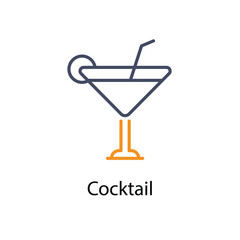 Cocktail vector icon