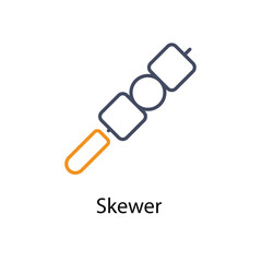 Skewer vector icon