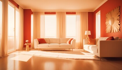 Fototapeta premium Photo interior modern design room 3d illustration