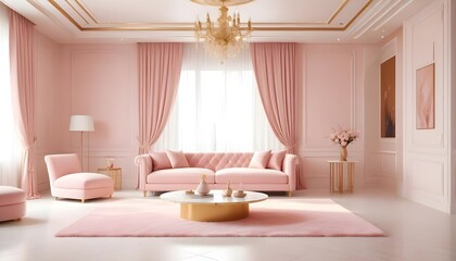 Photo interior modern design room 3d illustration