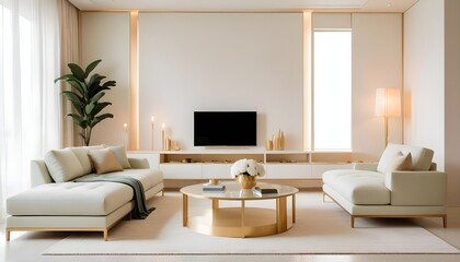 Fototapeta premium Photo interior modern design room 3d illustration