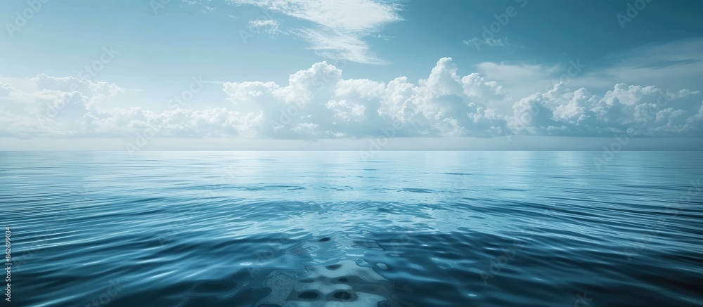 Aufkleber tranquil sea view with copy space image.