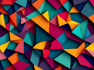 Fototapeta premium colorful abstract geometric background from the modern spectrum. Ai generated
