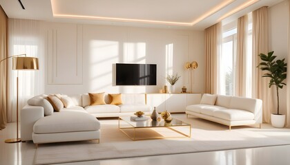 Photo interior modern design room 3d illustration