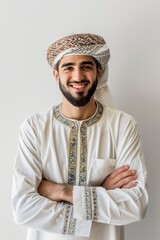 Smile portrait standing adult.