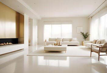 Fototapeta premium Photo interior modern design room 3d illustration