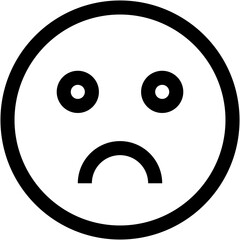 Vector Icon sad, emoji, emotion, smiley, feelings