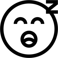 Vector Icon sleep, emoji, emotion, smiley, feelings