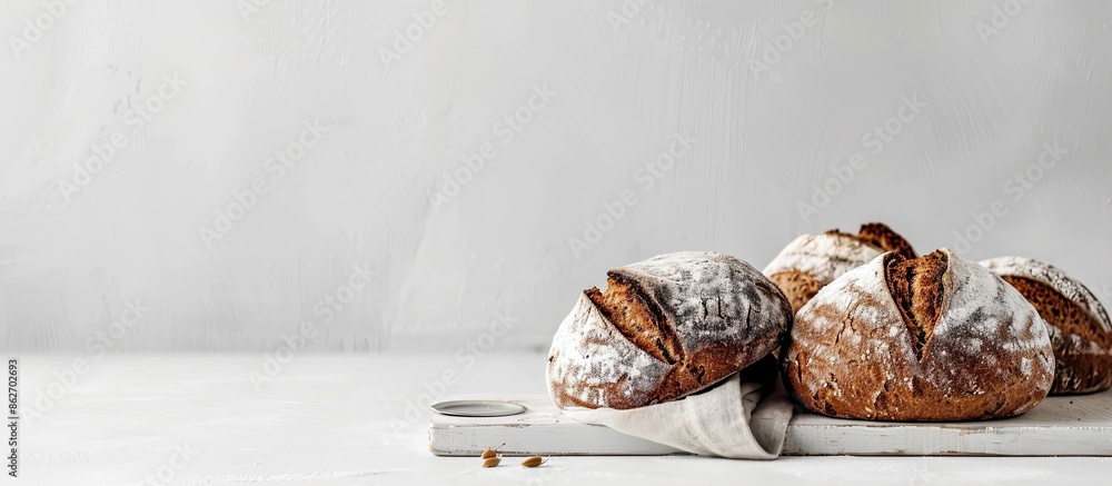 Poster Bread displayed against a white backdrop with copy space image available.