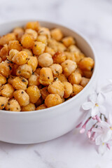 Fried chickpeas with herbs