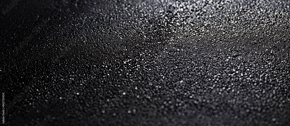 Poster Background with a textured black sandpaper surface for a copy space image.