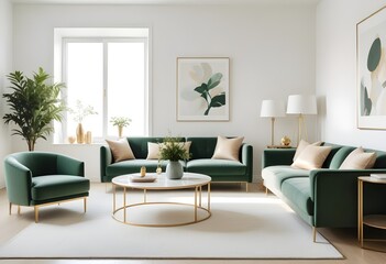 Photo interior modern design room 3d illustration