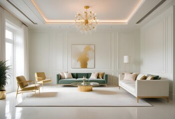 Fototapeta premium Photo interior modern design room 3d illustration