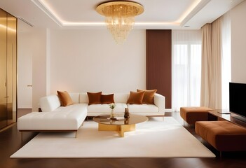 Photo interior modern design room 3d illustration