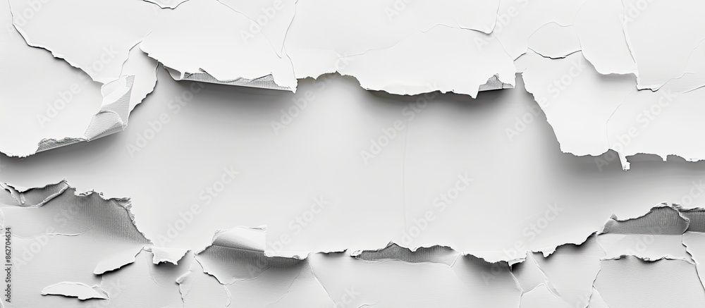 Aufkleber paper ripped with blank space for your copy space image.